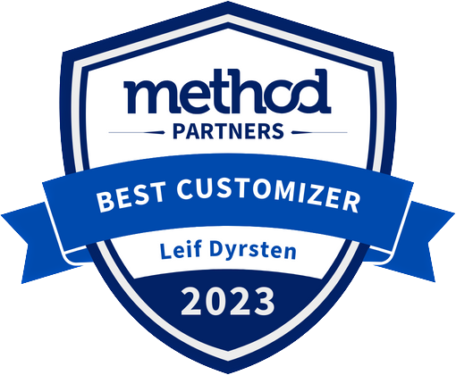 2023 Best Customizer Method:Partner award for Leif Dyrsten